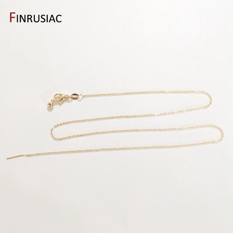 Adjustable Thin Necklace Chain, High Quality, DIY Findings
