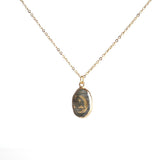 Crystal Birthstone Zodiac Necklace Nature Stone Jewelry