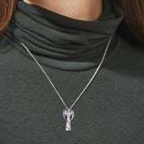 Angel Cremation Stainless Steel Pendant Necklace Ashes Keepsake Holder