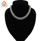 Rhinestone Twining Necklace for Party Wedding