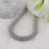 Rhinestone Twining Necklace for Party Wedding