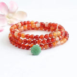 Vintage Natural Jade Bracelet Handemade Crystal Beads Bangle Jewelry