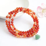 Vintage Natural Jade Bracelet Handemade Crystal Beads Bangle Jewelry