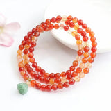 Vintage Natural Jade Bracelet Handemade Crystal Beads Bangle Jewelry