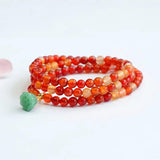Vintage Natural Jade Bracelet Handemade Crystal Beads Bangle Jewelry