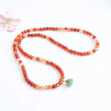 Vintage Natural Jade Bracelet Handemade Crystal Beads Bangle Jewelry
