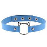 Torques For Women Men Jewelry Sky PU Leather Choker Necklace Harajuku Gothic