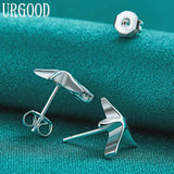 925 Silver Starfish Stud Earrings Women Party Wedding Jewelry Gift