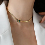 Personalized Titanium Steel Butterfly Ankle Chain