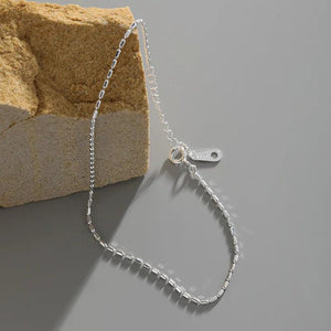 925 Silver Simple Adjustable Anklets for Men Women