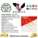 OMHXFC JB13 European Fine Woman Girl Party Birthday Anklet