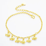 OMHXFC JB13 European Fine Woman Girl Party Birthday Anklet