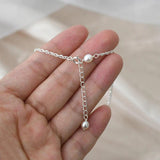 Freshwater Pearl 925 Sterling Silver Anklet for Women