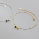 925 Silver Ocean Beach Link Chain Anklet for Women