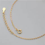 925 Silver Ocean Beach Link Chain Anklet for Women
