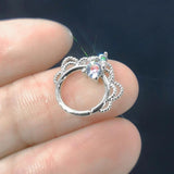 Zircon Crystal Septum Hoop Earrings Piercing Body Jewelry
