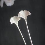 Antique Apricot Leaf Hairpin 925 Silver Tiara Retro Accessories