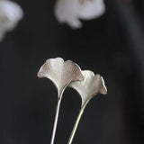 Antique Apricot Leaf Hairpin 925 Silver Tiara Retro Accessories