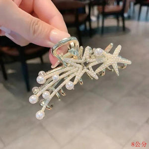 Flower Hairpin Rhinestone Pearl Cat-eye Hair Clip Hair Accessories