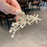 Flower Hairpin Rhinestone Pearl Cat-eye Hair Clip Hair Accessories