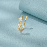 925 Nose Rings Piercing Studs Hypoallergenic Crystal Zircon Jewelry Gift