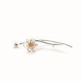 S925 Silver Pink Flower Brooches for Women