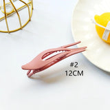 Frosted Large Hair Accessories DIY Blank Grab Clip