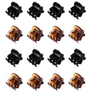 5pcs Mini Trumpet Clip 1.5cm Tortoise Shell Bangs Small Hair Clip
