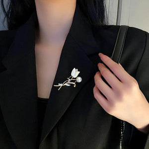Diamond Wheat Brooch Suit Jacket Corsage Senior Sense Pin