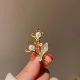 Diamond Wheat Brooch Suit Jacket Corsage Senior Sense Pin