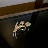 Diamond Wheat Brooch Suit Jacket Corsage Senior Sense Pin