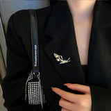 Diamond Wheat Brooch Suit Jacket Corsage Senior Sense Pin