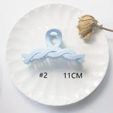 1pcs Butterscotch Twist Hollow Back Head Plate Hair DIY Blank Grab Clip