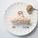 1pcs Butterscotch Twist Hollow Back Head Plate Hair DIY Blank Grab Clip