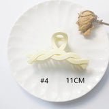 1pcs Butterscotch Twist Hollow Back Head Plate Hair DIY Blank Grab Clip