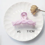 1pcs Butterscotch Twist Hollow Back Head Plate Hair DIY Blank Grab Clip
