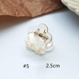 2pcs Mini Flower Hair Catch Little Bear Rabbit Hairpin