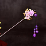 Jade Stone Hair Sticks Hairpin Charm Jadeite Jewelry for Her