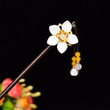 Jade Stone Hair Sticks Hairpin Charm Jadeite Jewelry for Her