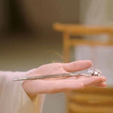 Thai Silver Retro Hairpin Chinese Flowers Hair Jewelry Light Charm