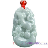 Burmese Jade Chinese Zodiac Pendant Natural Jadeite Women Necklace