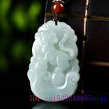 Burmese Jade Chinese Zodiac Pendant Natural Jadeite Women Necklace