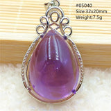 Purple Amethyst Quartz Pendant Yellow Citrine Women Men Necklace