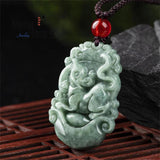 Jadeite Zodiac Pendant Charms Fine Jewelry Men Women Couple Gift