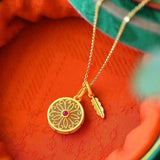 Hetian Jade Jade S925 Silver Plated Feather Pendant