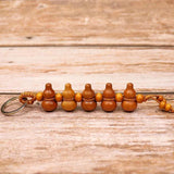 Peach Wood Gourd Car Charm Key Chain Chinese Amulet Pendant