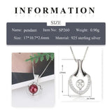 925 Silver Heart Pearl Ring Zircon Jewelry SP260SB