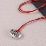 Ruyi Silver Double-sided Long Life Lock Hand-carved Pendant