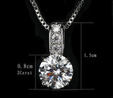 Cubic Zirconia 925 Silver Necklace Set for Women