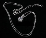 Cubic Zirconia 925 Silver Necklace Set for Women